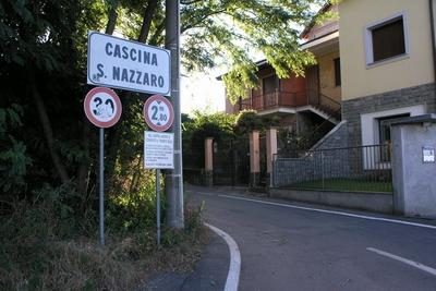 ingresso a cascina S.Nazzaro da via S.Nazzaro
