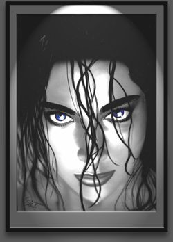 Blue eyes - Acrilico su carta da ill. 50x35 cm