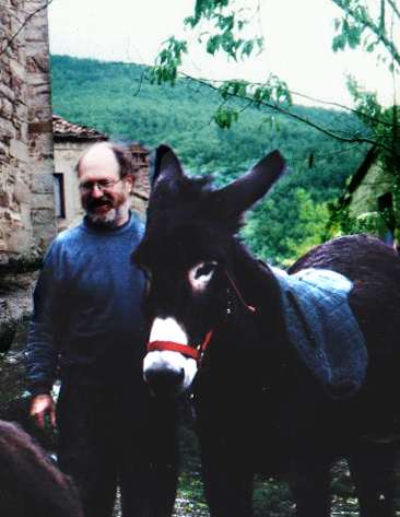 Walter R. mit Esel