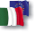 bandiera italiana ed europea