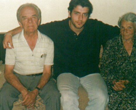 With my grandparents Yannis and Sofia-Egio/Greece