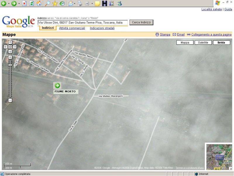 Fiume Morto - Pisa - Tutti i diritti riservati Google Maps