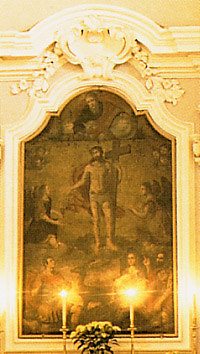 La tela sull'altare della chiesa parrocchiale di Sesto