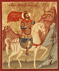 Icona greca di S. Eustachio