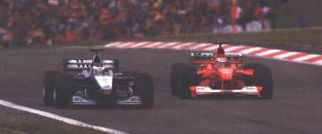 2000 Sorpasso di Schumacher su Hakkinen al Gp d'Europa