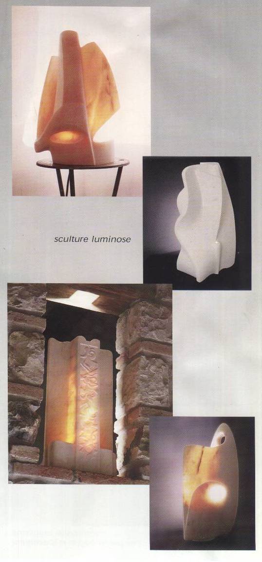 Sculture Luminose - Lampade in Marmo