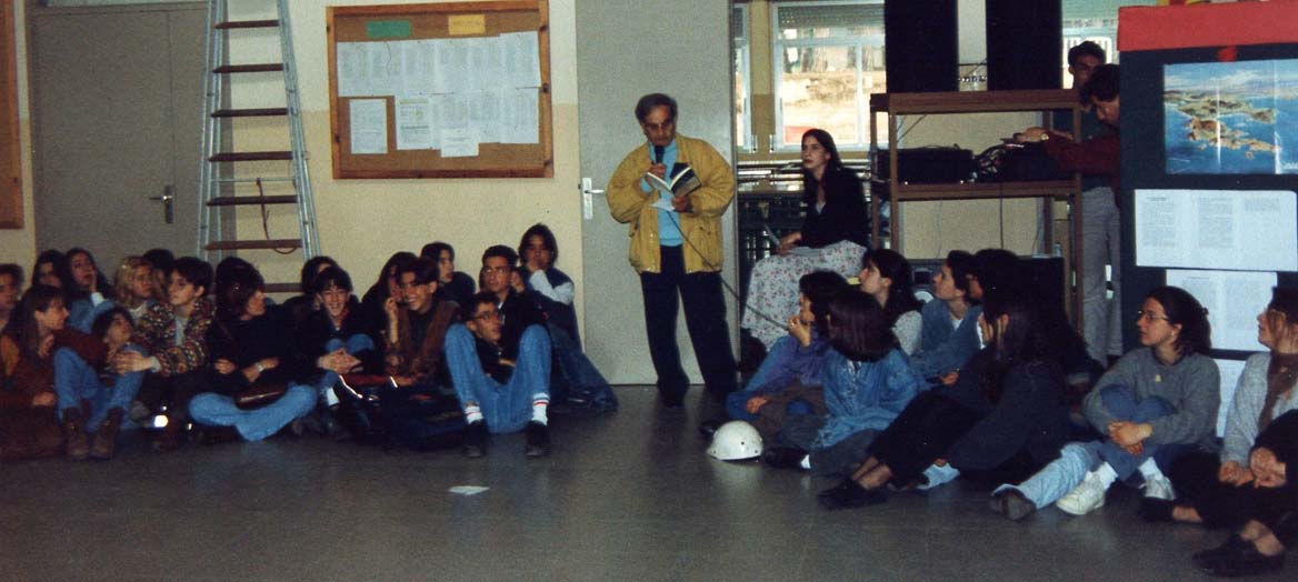 Encontre amb els Alumnes de l'escola IB Tres Turons - Arenys de Mar (Maig 1995)