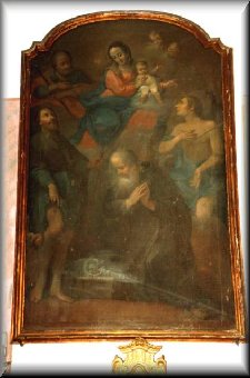 Santi Rocco e Sebastiano, Madonna con Bambino e due Apostoli 