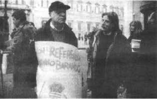 Manifestazione davanti al Parlamento del 4 febbraio 2000