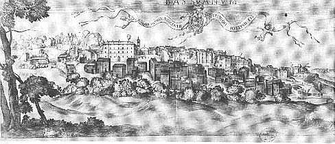 Veduta panoramica in una stampa Giustiniani del 1630