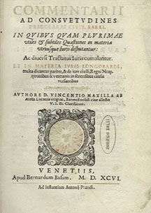 La pagina di un volume del 1596 