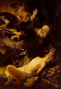 Rembrandt Abramo e Isacco