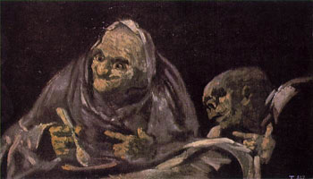 Goya: due donne che mangiano