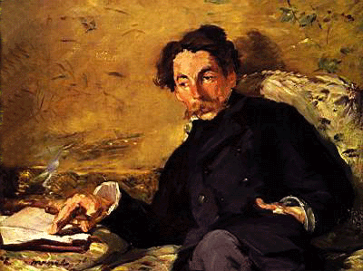 Stephan Mallarmé ritratto da Eduard Monet (1876) Museo d'Orsay (impressionismo olio su tela 90x113) 