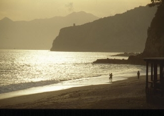 Sunset on Noli beach