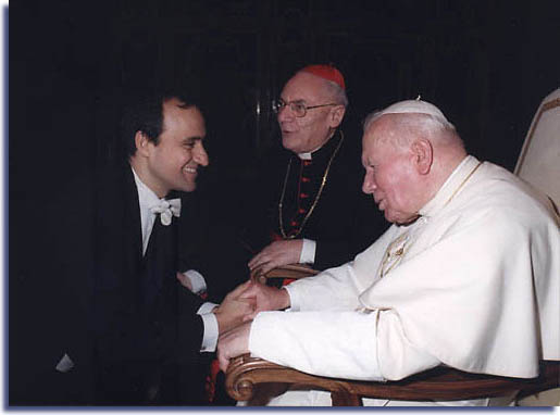 Claudio Dall'Albero ricevuto da S. S. Giovanni Paolo II