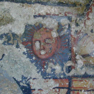 Caria - Grotta di Santu Liu - Particolare dipinto (foto Salvatore Libertino)