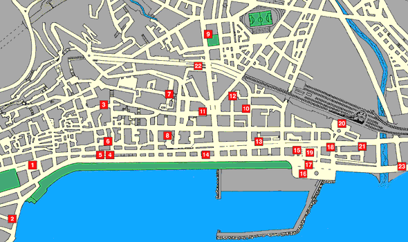 cartina parcheggi