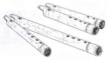 Flauti di canna a becco
