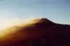 etna e il suo tramonto