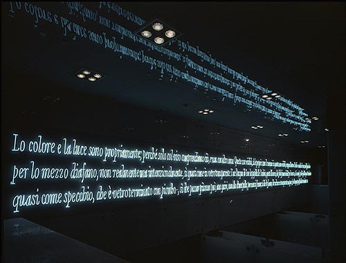 Joseph Kosuth - Queste cose visibili (Napoli, per Ferruccio Incutti) © La Repubblica of the Arts