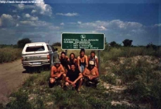 All'ingresso del Central Kalahari Game Reserve