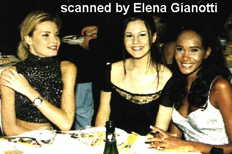 Da sinistra: Alessandra Meloni, Claudia Trieste
e Denny Mendez a Miss Italia 1998