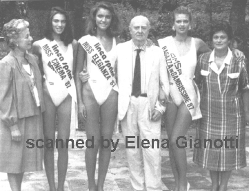 Le fasce 1987: al centro Miss Italia 87