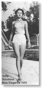 Miss Eleganza 1950: Sofia Scicolone(Loren)