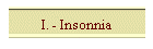 I. - Insonnia
