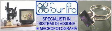Four Pro - Designer and manufacturer of patented special macrophotography, macro video and  vision systems; jewellery photo studio equipment Gem Photo Lux