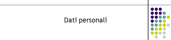 Dati personali