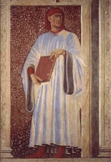 Iohannes Boccaccio - Affresco di Andrea del Castagno, Firenze, Convento di Sant'Apollonio