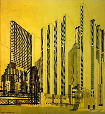 Mario Chiattone, Costruzioni per una metropoli moderna,1914