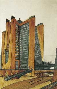 Antonio Sant'Elia, disegni per una città futurista, 1914