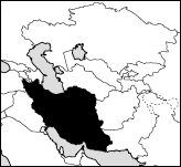 Map of Iran (the Islamic Republic of)