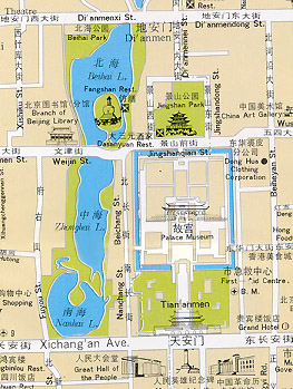 Mappa della Piazza e della Citt Proibita