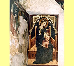 Madonna che allatta (affresco del sacello)