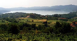 il lago di Viverone dalla Serra