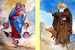 Madonna con angeli e S.Antonio col porcello