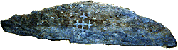 pietra con croce potenziata (Rocca Canavese)