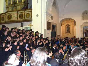 Un momento del Concerto della Passione del 29 Aprile 2004
