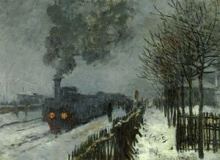 Claude Monet  Il treno nella neve - La locomotiva,1875