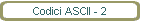 Codici ASCII - 2