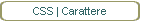 CSS | Carattere