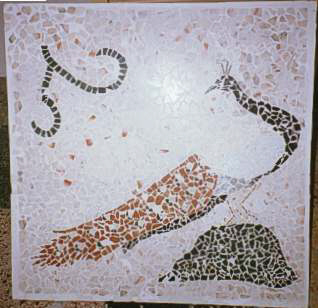 mosaico pavone
