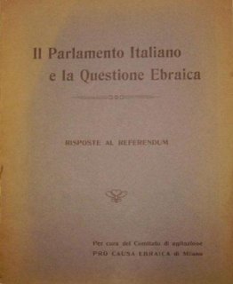 Il parlamento italiano e la questione ebraica, 1916