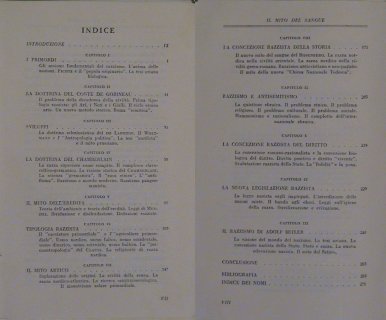 Il mito del sangue, Julius Evola, Hoepli Milano, 1937