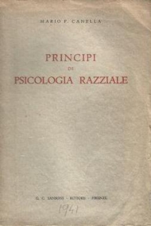 Canella Maria, Principi di psicologia razziale, 1941