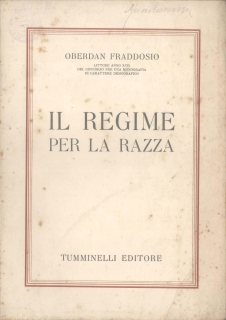 Oberdan FRADDOSIO, Il regime per la razza, 1941